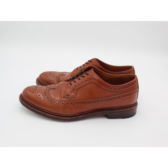 J Crew Ludlow Dress Shoes Mens 9.5 Brown Leather Wingtip Brogue Goodyear Welt main image 4